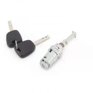Trywise Serrure de porte gauche, cylindre, 2 cl&eacute;, Convient pour le cylindre de serrure de porte Citro&euml;n C2 C3 cylindre de serrure de porte triomphal