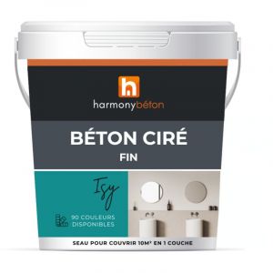 Harmony Beton - B&eacute;ton cir&eacute; pr&ecirc;t &agrave; l'emploi fin - 5 kg 75.Vert d'eau