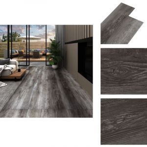 Vidaxl - Dalles de plancher pvc autoadh&eacute;sif 5,21 m&sup2; 2 mm bois ray&eacute; - Parquet Pvc - Carrelage Imitation Bois - Dallettes De Sol - Planchers