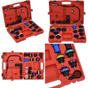 Vidaxl - Testeur de pression pour refroidissement et bouchon 18 pcs - Outil De Diagnostic Automobile - Testeur De Pression De Liquide De