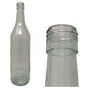 Bouteilles en verre avec bouchon &agrave; vis 1 litre &ndash; Pack de 20 pi&egrave;ces &ndash; Pour jus et boissons faits maison