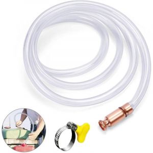 Tuyau Siphon Pompe,Auto-Amor&ccedil;ante Siphon Tuyau,Tuyau Siphonnage,Tuyau Pompe Essence de Transfert,Tuyau Shaker Siphon,2.5m Tuyau Siphon Carburan,pour