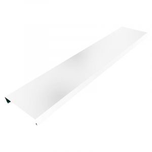 Couvertine 3m premium en alu 15/10ème - tête de mur Couleur - Blanc pur - ral 9010, Largeur - 285 mm, Longueur - 3 m linéaires Aluhome Blanc pur