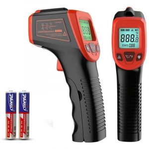 Thermom&egrave;tre infrarouge sans contact - Pistolet de temp&eacute;rature laser num&eacute;rique - &Eacute;cran couleur de -50 &deg;C &agrave; 600 &deg;C avec &eacute;cran LCD - Pour