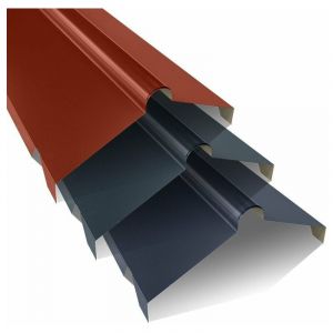 Bacacier - Pack de 2 Demi-faîtière à boudin crantée 2100 mm axel® Coloris: Rouge Tuile ral 8012