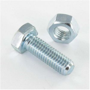 Vis Express - Boulon (vendu avec Ecrou) T&ecirc;te hexagonale th M10X20 Acier zingu&eacute;-100 pi&egrave;ces