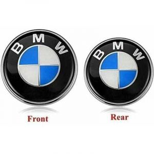 Lot de 2 applicables pour capot et coffre BMW Emblems, remplacement du logo BMW Emblem 82 mm + 74 mm pour TOUS les mod&egrave;les BMW E30 E36 E46 E34 E39