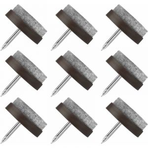 Serbia - Patin Chaise a Clouer, 80 Pcs Clous Patins de Meuble, Patins Glisseurs Rond 22mm Tampon Chaise, Patins Meubles en Feutre Tampons pour