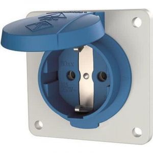 Mennekes - 11011 f - base/s mural schuko 11011 RANG&eacute;ES IP54 16 a 2 P&ocirc;LES + e 230 v 4 11011F