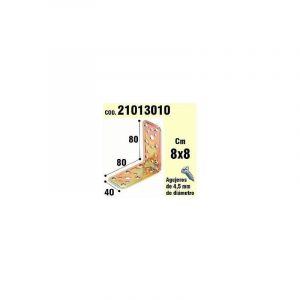 Cornière de support en bois 40x80x80 mm.