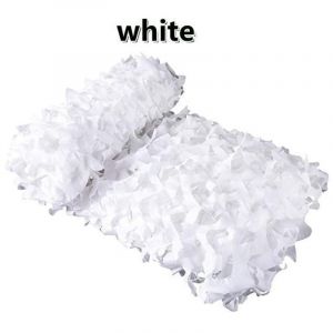 Filet de Camouflage Blanc Voile d'ombrage rectangulaire design ombri&egrave;re camouflage 3x4 m blanc