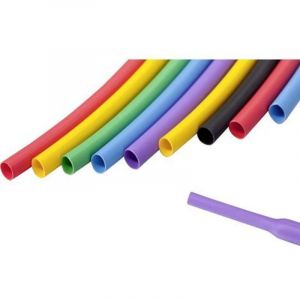 Hongshang - H-2(3X) Box 4.80 - 1.60 Gaine thermor&eacute;tractable sans colle noir 4.80 mm 1.60 mm Taux de retreint:3:1 7 m S322221