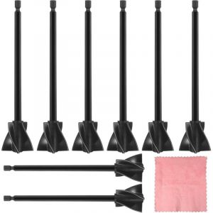 8 Pi&egrave;ces M&eacute;langeur de R&eacute;sine Pro, Agitateur de R&eacute;sine &eacute;poxy, Melangeur &eacute;poxy pour Perceuse 1/4 pour M&eacute;lange de Silicone, Peinture, Gla&ccedil;ure C&eacute;ramique,