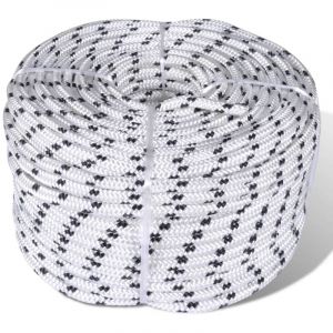 Corde de bateau tress&eacute;e en bobine Polyester 8 mm x 50 m 975260 design in