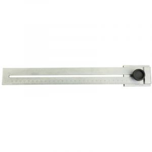 Acier au Carbone Outils de Mesure, 0-300mm Plage de Mesure Jauge de Marquage, Règle de Ligne Coulissante, Trusquin de Traçage Métal pour Menuisier,
