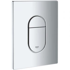 Plaque de Commande Wc, Compatible avec Grohe ARENA COSMOPOLITAN &ndash; Bouton de commande, chrome 38844000