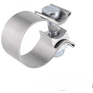 Diam&egrave;tre 60mm Collier de Serrage M&eacute;tallique Accessoire Galvanis&eacute; pour Cloture et Poteaux, Fixation Entretoises au Poteau Cloture