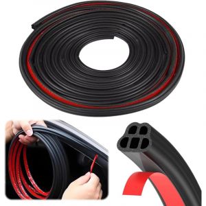 10M Joint Porte Voiture, 5 Trous Joint Caoutchouc Adhesif, Joint pare Brise Imperm&eacute;able, Joint de Porte Voiture, Caoutchouc Autocollante pour