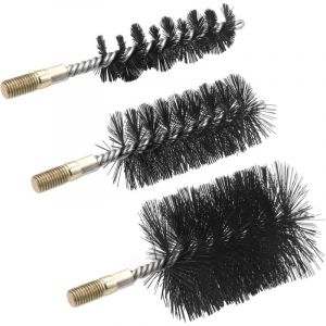 Lot de 3 brosses pour Tuyau de po&ecirc;le en Fil d'acier, 30/50/80 mm, Brosse de chaudi&egrave;re, Brosse de chemin&eacute;e, brosses pour Nettoyer Les chemin&eacute;es,