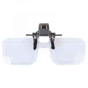 Loupes &agrave; clipser pour lunettes, lecteur de lunettes de lecture rabattable 2X pour personnes &acirc;g&eacute;es femmes hommes pour la lecture