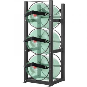 Mophorn - vevor Rack Bouteille de Gaz, Capacite 3 x 13,6 kg, Support de Cylindre de Refrigerant 32,5 x 33 x 84 cm, Rayonnage de Stockage en Acier A3