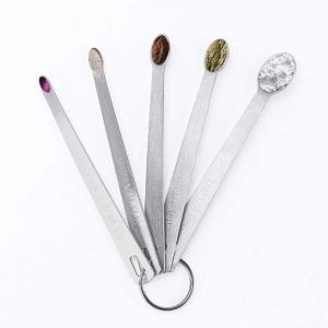 Lot de 5 Cuill&egrave;res Mesureur Cuisine Ensemble de Mini Cuill&egrave;res &agrave; Mesurer en Acier Inoxydable Cuill&egrave;re &agrave; Mesurer de Cuisson avec &eacute;chelle Cuill&egrave;res