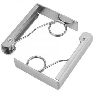 Pinces &agrave; nappe, 2 pi&egrave;ces pinces de support de nappe en acier inoxydable pinces de couverture de tissu de table &agrave; ressort