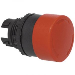 BAL22EL10 L22EL10 Bouton champignon collerette plastique, noir rouge d&eacute;crochage par rotation 1 pc(s) - Baco