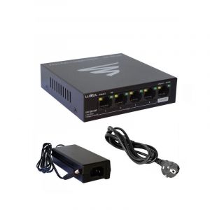 Switch Gigabit PoE 5 ports avec cordon alimentation Legrand 413111