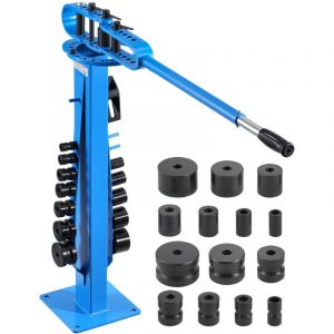 Cintreuse manuelle de tuyaux, diam&egrave;tre ext&eacute;rieur max. de 2 po avec 14 matrices de cintrage, 200 &deg;, robuste pour tuyaux en cuivre, aluminium et fer,