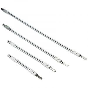 ZVD - 150/200/300/400 mm) 4 pièces Rallonge flexible Porte-embout pour perceuse, tournevis