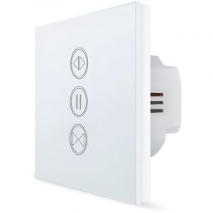 Interrupteur Volet Roulant Connect&eacute;, Ouverture R&eacute;glable, Commutateur Rideau Stores WiFi, Minuterie Intelligent Moteur Mural