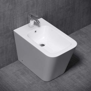 Bidet à Poser en Céramique Blanc Bidet de Salle de Bain S-D112 - Mai&mai