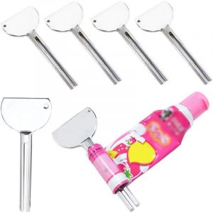 Yzmrbdqc - Lot de 5 presse-tubes, presse-tubes, presse-tubes en métal, clé à tube, dentifrice, presse-agrumes, rouleau à tube pour couleur,