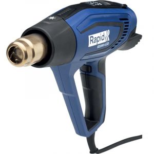 R2200-LCD - Pistolet à air chaud 2200W, Décapeur thermique jusqu'à 650°C, décapage, dégivrage, formage, ect (Écran lcd) - Coffret (Accessoires
