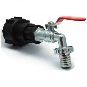 Multitanks - Raccord s60s6 en polypropyl&egrave;ne robinet laiton sortie 32mm, embout male cannel&eacute; 25mm