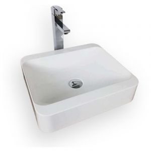 Ambra - vasque &agrave; poser - HANA&eacute; - Vasque - 44x39x10CM