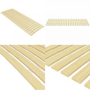 Vidaxl - Sommier à lattes avec 24 lattes 70x200 cm - Sommier à Lattes - Lit Plateforme - Cadre De Lit Pliable - Bois De Peuplier - Sommier Double