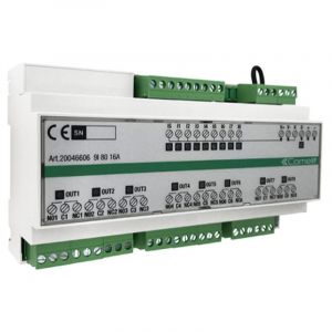 Module Comelit Simplehome 9 entr&eacute;es et 8 sorties 16A sur din 20046606