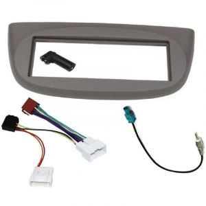 Adnauto - Kit Installation Autoradio KITFAC-217-2 compatible avec Renault Twingo 2007-2013 - Gris
