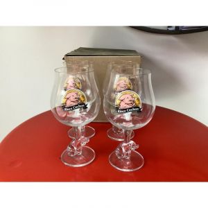 Rince-Cochon - Lot de 4 verres 25/50 cl - Verres &agrave; bi&egrave;re officiels