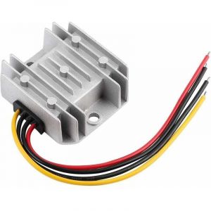 R&eacute;gulateur de Tension DC Convertisseur abaisseur DC 24V Abaisseur &agrave; 12V 10A 120W R&eacute;ducteur Convertisseur de Puissance Module &eacute;tanche Transformateur