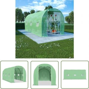 The Living Store - Serre 9 m&sup2; 4,5x2x2 m - Serre De Jardin - Abri Jardin - Protection Plantes - Serre Verte - Tunnel De Jardin