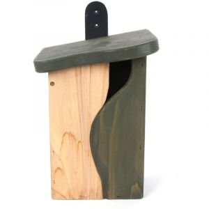 Nichoir avec cavit&eacute; incurv&eacute;e : m&eacute;sanges, moineaux, Gobemouches...