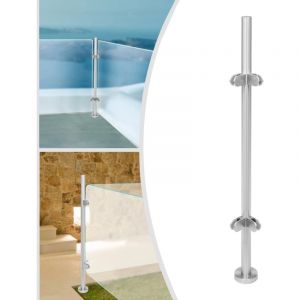 Gojoy - Durable Garde-Corps Poteau Garde-Corps En Verre Balcon Escalier Garde-Corps En Acier Inoxydable