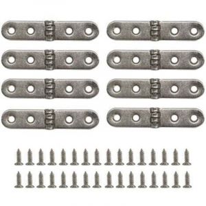 Charniere 8 Pi&egrave;ces avec Vis de Charni&egrave;re,Charniere Porte, Charniere Porte Placard, pour Bo&icirc;te en Bois, Bo&icirc;te &agrave; Souvenirs, Bo&icirc;te de Rangement, Coffre