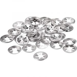 Rondelle de Blocage M6 Rondelle de Verrouillage 5.1mm I.D. 15mm O.D. Interne Dent Pousser Vitesse Clips 304 Inox Acier 40pcs