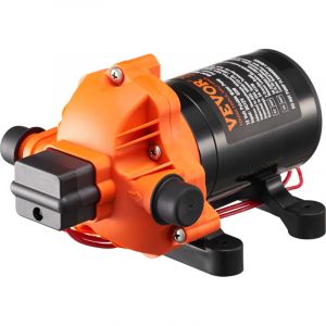 Pompe a Eau a Membrane 12 v cc 1,8 gpm 6,81 L/min 3 Chambres avec Pressostat, Interrupteur de Pression Automatique, 60 psi, Port mnpt 1/2'', pour