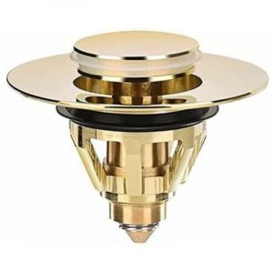 Bonde de douche et lavabo universel - Bouchon de valve - &eacute;vier - Passoire en laiton anti-obstruction - Autre accessoire pour &eacute;vier - Bonde d'&eacute;vier