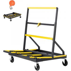 Mophorn Chariot pour plaques de pl&acirc;tre, capacit&eacute; de charge 816,5 kg, con&ccedil;u pour le transport de panneaux de cloison s&egrave;che, &eacute;quip&eacute; de roulettes